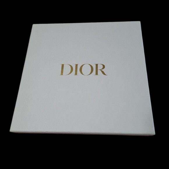 Dior Gift Box Empty White Gold Decorative Storage Organizer Logo 10.5 x 10.5 in - Picture 12 of 12